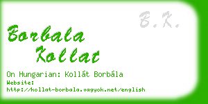 borbala kollat business card